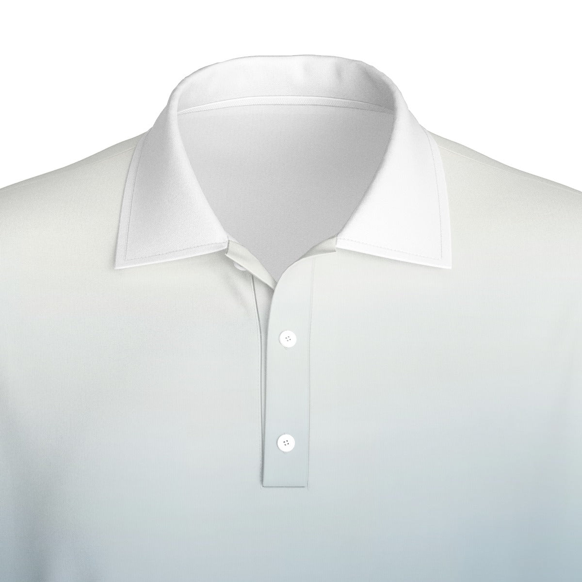 Elevated slight stretch stand up collar golf polo
