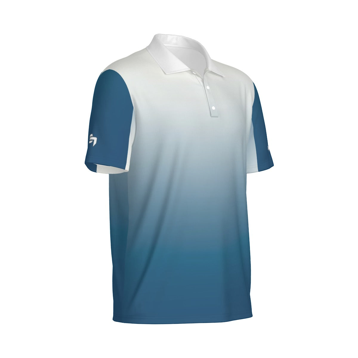 Elevated slight stretch stand up collar golf polo