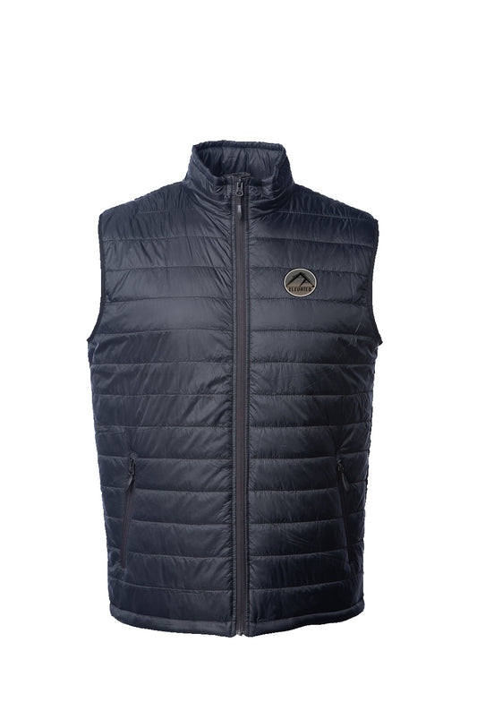 Embroidered Elevated Mens Puffer Vest