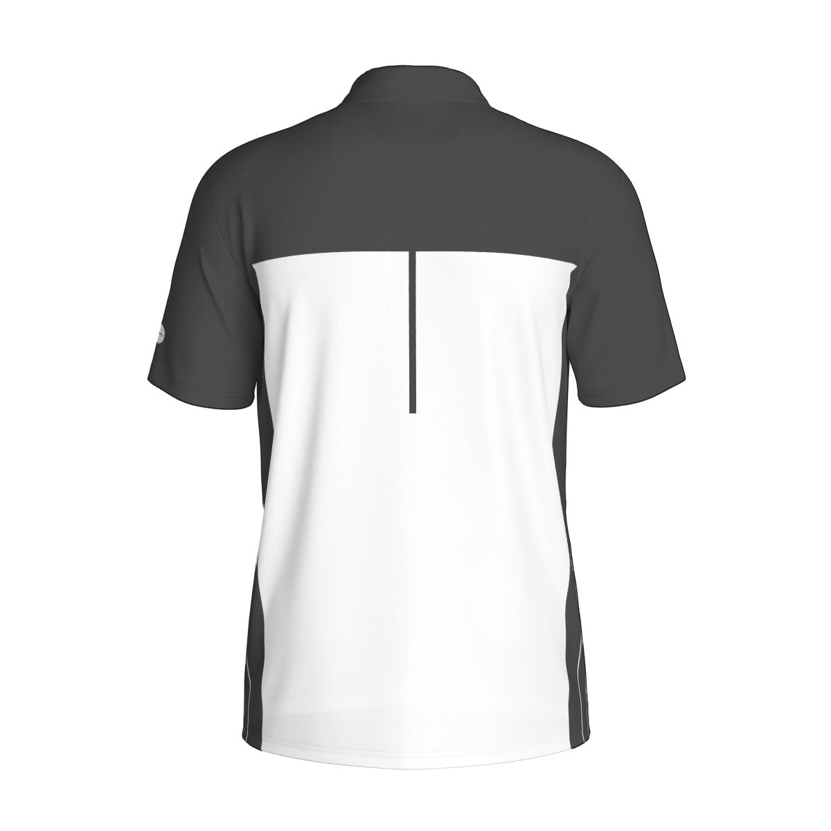 Elevated Black Strip breathable golf polo