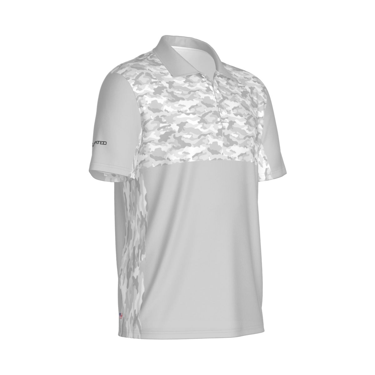 Elevated White Out Camo Breathable Polo